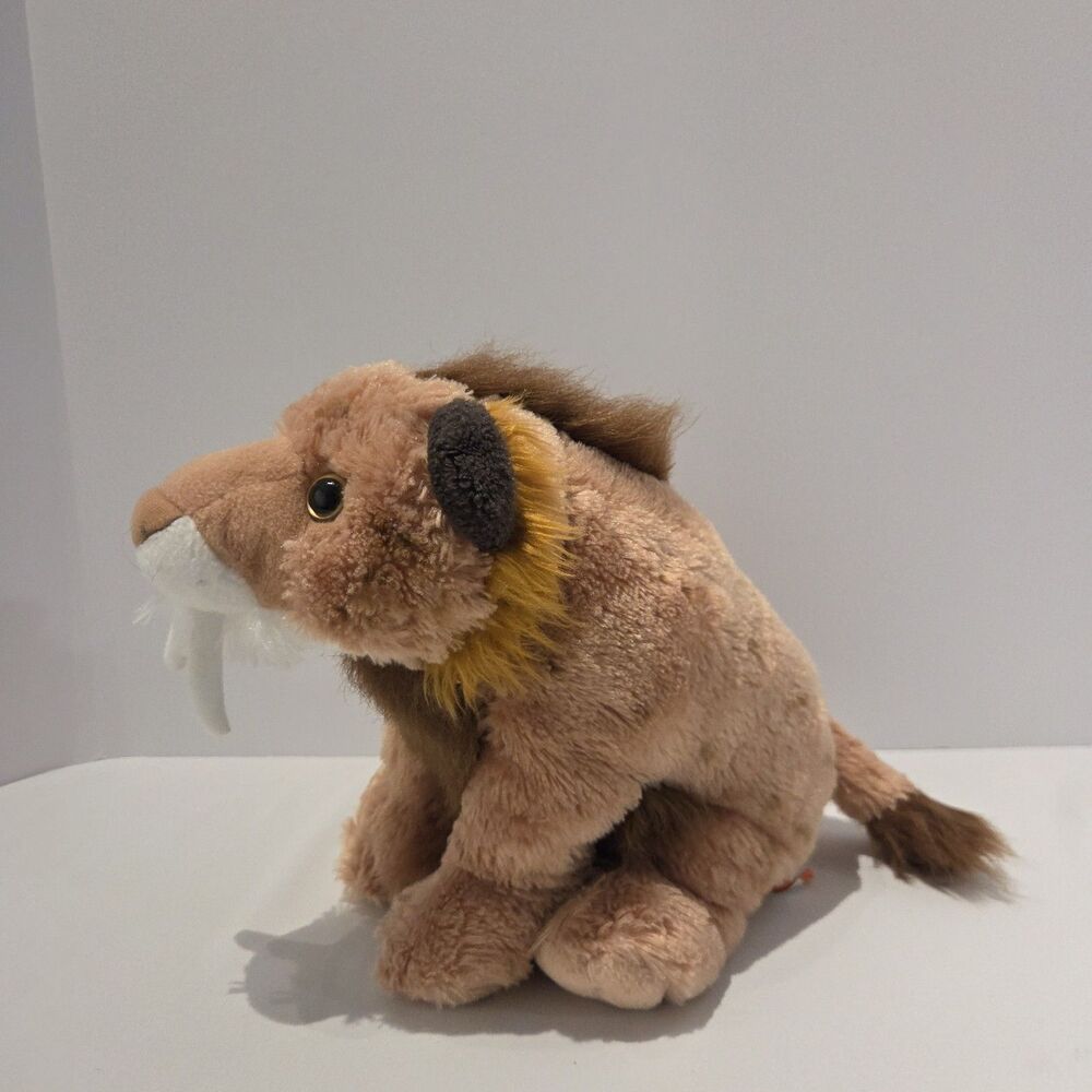 Wild Republic Sabertooth Tiger Plush Stuffed Animal